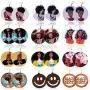 12 Pairs African Earrings for Women Wooden Earrings Round Painted Wooden Earrings Statement Ethnic Style Drop Dangle Earrings Set 12 Pairs African Earrings for Women Wooden Earrings Round Painted Wooden Earrings Statement Ethnic Style Drop Dangle Earrings Set