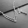 Mariell Silver 2 Row Rhinestone Crystal Necklace and Earrings Set - Prom, Brides and Bridesmaids Jewelry Mariell Silver 2 Row Rhinestone Crystal Necklace and Earrings Set - Prom, Brides and Bridesmaids Jewelry