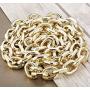 Hanpabum 2 PCS Men Gold Plated Big Chunky Necklace Hip Hop Jewelry 80s 90s Personalized Punk Style Chain Necklace Costume Jewelry