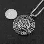 HZMAN Talisman Seal Solomon Six-pointed Star 12 Constellation Pendant stainless steel Necklaces 22+2'' Chain HZMAN Talisman Seal Solomon Six-pointed Star 12 Constellation Pendant stainless steel Necklaces 22+2'' Chain