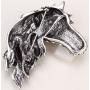 Szxc Jewelry Womens Crystal Big Horse Brooch Pendant Necklace
