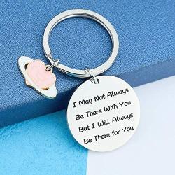 HN HNHB Not Be There with You Will Be There for You Long Distance Relationship Keychain Boyfriend Girlfriend Wife Husband Gift Meaningful Jewelry Gifts