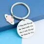 HN HNHB Not Be There with You Will Be There for You Long Distance Relationship Keychain Boyfriend Girlfriend Wife Husband Gift Meaningful Jewelry Gifts