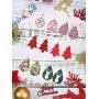12 pairs Christmas Faux Leather Earrings for Women Girls Christmas tree Earring Teardrop Dangle Earrings Petal Drop Earrings Jewelry 12 pairs Christmas Faux Leather Earrings for Women Girls Christmas tree Earring Teardrop Dangle Earrings Petal Drop Earrings Jewelry