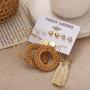 24 Pairs Stud Drop Dangle Earrings Set for Women Girls Bohemian Lightweight Vintage Drop Earrings with Sliver Stainless Steel Stud Hoop Earrings for Birthday Gifts