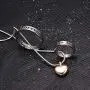 Cremation Jewelry No Longer by My Side, Forever in My Heart Ashes Memorial Necklace Keepsake Urn Pendant-Rose Gold Cremation Jewelry No Longer by My Side, Forever in My Heart Ashes Memorial Necklace Keepsake Urn Pendant-Rose Gold