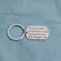 Zuo Bao Funny Keychain I Love You with All My Butt Dog Tag Gift for Best Friends for Boyfriend Girlfriend