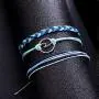 HSQYJ Summer Surfer Wave Strand Bracelet Navy Style Adjustable Velvet Hand-Woven Knit Knot Bracelet Bohemian Waterproof Wax Coated Braided Rope Set for Women Girls Holiday Jewelry HSQYJ Summer Surfer Wave Strand Bracelet Navy Style Adjustable Velvet Hand-Woven Knit Knot Bracelet Bohemian Waterproof Wax Coated Braided Rope Set for Women Girls Holiday Jewelry