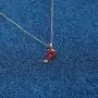 WUSUANED Red Cardinal Memorial Necklace Cardinal Bird Jewelry Loss of Loved One Sympathy Gift