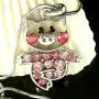 DianaL Boutique Adorable Little Pig Piggy Pendant Necklace Pink Rose Crystal 18'' Chain Gift Boxed DianaL Boutique Adorable Little Pig Piggy Pendant Necklace Pink Rose Crystal 18'' Chain Gift Boxed