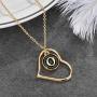 OMAIGAR A-Z 26 Initial Necklaces for Women, 16K Gold Plated Name Personalized Necklace with Dainty Love Heart, Ideal Jewelry Toys Gift for Teen Girls or Daily Wear