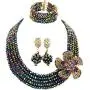 aczuv Classic African Beads Jewelry Set Nigerian Wedding Bridal Bridesmaids Jewelry Sets aczuv Classic African Beads Jewelry Set Nigerian Wedding Bridal Bridesmaids Jewelry Sets