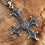 Gothic Jewelry Upside down inverted St Peter Cross Black Punk Rock Biker Heavy-Metal Fashion Satanic Protection Amulet Pewter Mens pendant necklace Charm for men women unisex w Silver Ball Chain Gothic Jewelry Upside down inverted St Peter Cross Black Punk Rock Biker Heavy-Metal Fashion Satanic Protection Amulet Pewter Mens pendant necklace Charm for men women unisex w Silver Ball Chain