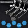 Jewelry Kingdom 1 Mens Necklace or Bracelet, 12MM Silver Cuban Link Chain for Mens Jewelry, Miami Chain Necklace for Women, High Polished 316L Stainless Steel(Length of 7-30inches)