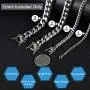 Jewelry Kingdom 1 Mens Necklace or Bracelet, 12MM Silver Cuban Link Chain for Mens Jewelry, Miami Chain Necklace for Women, High Polished 316L Stainless Steel(Length of 7-30inches)