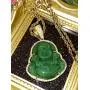 Iced Laughing Buddha Green Jade Pendant Necklace Rope Chain Genuine Certified Grade A Jadeite Jade Hand Crafted, Jade Neckalce, 14k Gold Filled Laughing Jade Buddha Necklace, Jade Medallion Iced Laughing Buddha Green Jade Pendant Necklace Rope Chain Genuine Certified Grade A Jadeite Jade Hand Crafted, Jade Neckalce, 14k Gold Filled Laughing Jade Buddha Necklace, Jade Medallion
