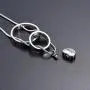 memorial jewelry Forever in My Heart,No Longer by My Side Cremation Pet Urn Necklace Screw Opens and Lock Ashes Pendant Jewelry for Dog Cat