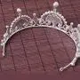 FXmimior Silver Bead Bridal Wedding Crown Headband Women Crystal Tiara Headpiece Wedding Hair Accessories FXmimior Silver Bead Bridal Wedding Crown Headband Women Crystal Tiara Headpiece Wedding Hair Accessories