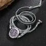 Aromatherapy Essential Oil Diffuser Bracelets, Stainless Steel Locket Stone Bead Wrap Leather Bracelet with 7 Color Felt Pads Aromatherapy Essential Oil Diffuser Bracelets, Stainless Steel Locket Stone Bead Wrap Leather Bracelet with 7 Color Felt Pads