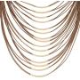 D EXCEED Womens Layered Statement Necklace Ladies Gift Idea Jewelry Lightweight Multi Strand Statement Bib Necklace for Women
