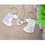 O.RIYA Fathers Mothers Birthday Jewelry Necklace Gift, Mommy Daddy Son Stole Heart Set Little Boy Kids Love Mothers Day Fathers Pendant Necklace Set of 3, Gift for Daughter