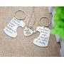 O.RIYA Fathers Mothers Birthday Jewelry Necklace Gift, Mommy Daddy Son Stole Heart Set Little Boy Kids Love Mothers Day Fathers Pendant Necklace Set of 3, Gift for Daughter