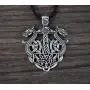 HAQUIL Dragon Necklace - Metal Alloy, Viking Double Dragon Pendant - PU Leather Cord, 19.7'' HAQUIL Dragon Necklace - Metal Alloy, Viking Double Dragon Pendant - PU Leather Cord, 19.7''