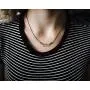 Paz Creations .925 Sterling Silver Infinity Rope Chain Necklace