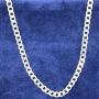 Pori Jewelers 925 Sterling Silver Cuban/Curb Pave Chain Necklace - Made in Italy - 3mm - 12mm