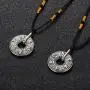 INRENG Mens Stainless Steel Tibetan Buddhist Om Mani Padme Hum Mantra Pendant Necklace Yoga Religious Jewelry