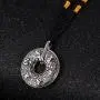 INRENG Mens Stainless Steel Tibetan Buddhist Om Mani Padme Hum Mantra Pendant Necklace Yoga Religious Jewelry