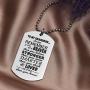 LParkin Grandson Gifts from Grandma Grandparents Grandson Necklace You are Braver Than You Believe Jewelry Dog Tag