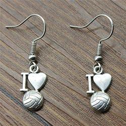 The Infinity Collection Volleyball Earrings- Volleyball Jewelry - Love Volleyball Earrings-Volleyball Gifts for Players