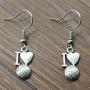The Infinity Collection Volleyball Earrings- Volleyball Jewelry - Love Volleyball Earrings-Volleyball Gifts for Players