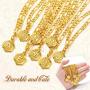 ChainsPro 26 Letter Necklace, Men/Women Initial Pendant with Chain 16''+2'', 18K Gold Plated (Send Gift Box)
