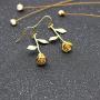 Romantic Rose Flower Dangle Hook Earrings for Women and Girl