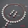 HapiBuy Crystal Pearl floral Design Wedding Jewelry Set Necklace and Earring for Women and Brides Gold Color HapiBuy Crystal Pearl floral Design Wedding Jewelry Set Necklace and Earring for Women and Brides Gold Color