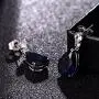 GULICX Bling Silver Tone Cubic Zirconia Pear Distinctive Engagement Party Dangle Earrings GULICX Bling Silver Tone Cubic Zirconia Pear Distinctive Engagement Party Dangle Earrings