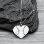 The Infinity Collection Softball Necklace- Softball Jewelry - I Love Softball Heart Pendent - Perfect Softball Player Gifts The Infinity Collection Softball Necklace- Softball Jewelry - I Love Softball Heart Pendent - Perfect Softball Player Gifts