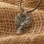 HAQUIL Viking Jewelry Huginn and Muninn Raven Couple Pendant Necklace for Men and Women HAQUIL Viking Jewelry Huginn and Muninn Raven Couple Pendant Necklace for Men and Women