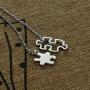 Kivosliviz Autism Necklace Autism Puzzle Piece Necklace Motivational Autism Gift