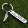 FOTAP Dad Memorial Gift I Have a Guardian Angel in Heaven I Call Him Dad Keychain Loss of a Dad Memorial Keychain Memorial Guardian Angel Gift Remembrance Gift
