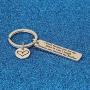 WUSUANED Sister/Brother in Law Keychain I Smile Because Youre My Sister/Brother in Law Wedding Gift for Bride Groom