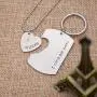 O.RIYA I Carry Your Heart with Me Stainless Steel Jewelry Necklace, Valentines Day Gifts for Him