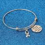 WUSUANED Cancer Awareness Ribbon Bracelet God Gives Us What We Can Handle Inspirational Jewelry Gift