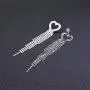 Mlouye Love Heart Long Statement Tassel Earrings Crystal Mlouye Love Heart Long Statement Tassel Earrings Crystal