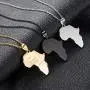 Glimmerst Big Africa Necklace, 18K Gold Plated Stainless Steel African Map Pendant Necklace Iced Out Tag Pendant Necklace Hip Hop Rapper Jewelry for Women Men Glimmerst Big Africa Necklace, 18K Gold Plated Stainless Steel African Map Pendant Necklace Iced Out Tag Pendant Necklace Hip Hop Rapper Jewelry for Women Men