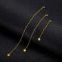 LONAGO 3 Pieces 925 Sterling Silver Necklace Extender Chain Bracelet Anklet Extension Set Adjustable Length, 2''+4''+6''