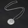 VASSAGO Stainless Steel First Pentacle of the Sun Pendant Necklace Key of Solomon Seal Round Charm Wide Chain Talisman Jewelry Men VASSAGO Stainless Steel First Pentacle of the Sun Pendant Necklace Key of Solomon Seal Round Charm Wide Chain Talisman Jewelry Men