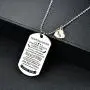 To my daughter from dad Stainless Steel Dog Tag Letters''To my daughter never forget how.love dad'' Pendant Necklace,Inspirational Gifts For daughter Jewelry To my daughter from dad Stainless Steel Dog Tag Letters''To my daughter never forget how.love dad'' Pendant Necklace,Inspirational Gifts For daughter Jewelry